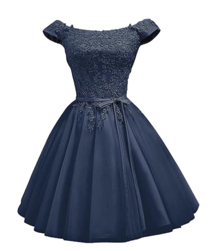 Image of Asulla Short Prom Dresses Homecoming Cocktail Dresses Lace Appliques Bridesmaid Dresses for Wedding