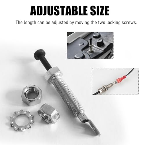 image for povtii 2 PCS Car Door Pin Switch, Adjustable Auto Bonnet Alarm Light H