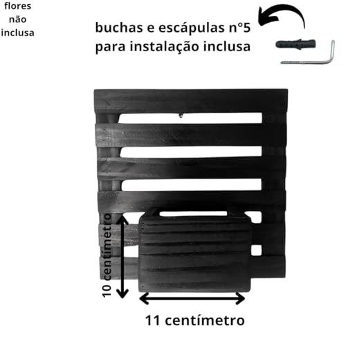 Floreira de parede para jardin vertical com cachepot ripado de jardin para ambiente interno e extern