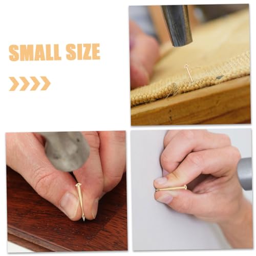 200 Piezas Clavos de Cabeza Redonda de Cobre Fuertes y Afilados para Muebles miniatura 3