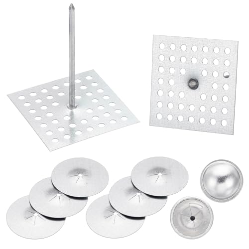 Broches d'isolation aluminium suspendues PATIKIL avec rondelle 1,5 pouce pour panneau mousse