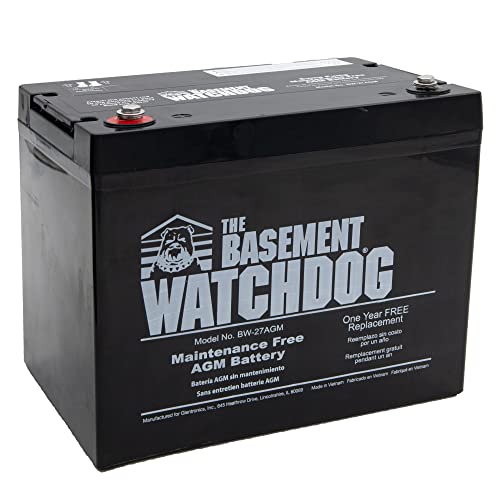 THE BASEMENT WATCHDOG Model BW-27AGM Maintenance Free (AGM) Sump Pump Battery #1