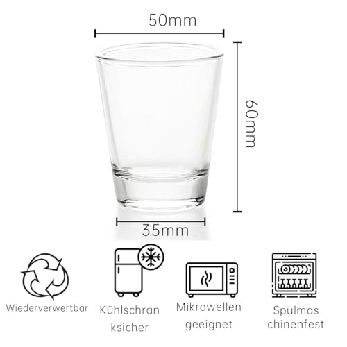 Bcnmviku 1.5 Oz Shot Glasses Sets With Heavy Base thumb #1