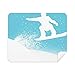 Sport Skiing Watercolor Illustration Pattern Cleaning Cloth Screen Cleaner 2pcs Suede Fabric