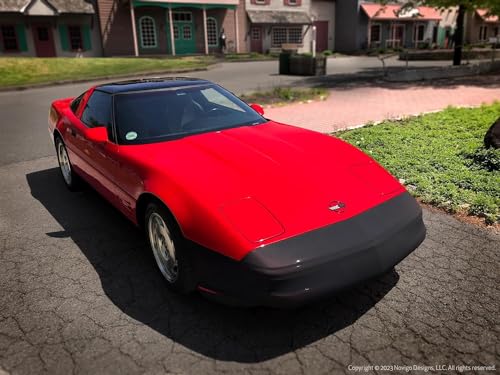 Image of C4 Corvette NoviStretch Front Bumper Mask : Fits All 1984-1996 C4 Corvette Models Including Grand Sport & ZR1 (Front Bumper Mask + Mirror Masks)