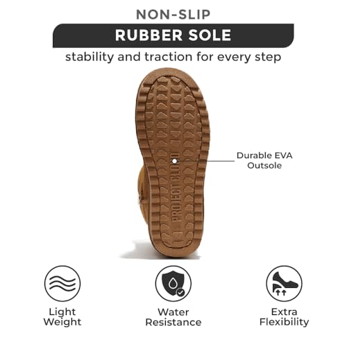 Project Cloud 100% Genuine Suede Boots for Women - Fur Lined Ankle Womens Boots - Comfortable Booties for Women with Memory Foam - Perfect Fur Snow Womens Booties 2025 (Timmy)4