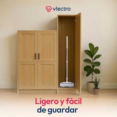 Vlectro Fregona Electrica sin Cable –Mopas de Limpieza Suelos con 180°/90° Cabezal Doble Giratorio, de Agua Spray, Luz LED, Mopa Electrica para Suelos de Parquet, Baldosas y Duras - imagen 5