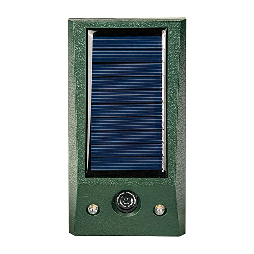 Domary Repelente ultrassônico de animais, movido a energia solar, repelente de roedores com luz led