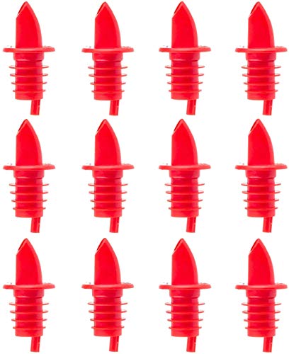 Tablecraft 35R Red Liquor Pourer [Case of 12]