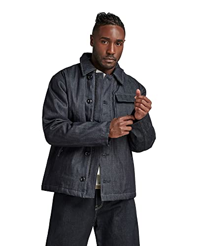 G-Star Raw Deck Padded Denim Jacke, Chaquetas Para Hombre, Azul Raw Denim D22061-B988-001 , L G-Star Raw Deck Padded Denim Jacke, Chaquetas Para Hombre, Azul Raw Denim D22061-B988-001 , L