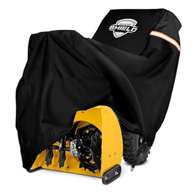 Snow Blower Cover, Heavy Duty 900D Waterproof Snowblower Cover, Outdoor Snow Thrower Protector, Universal Fit for Most Two-Stage&Single-Stage Snow Blowers for EGO, Honda, Ryobi, Cub Cadet, Ariens&Toro