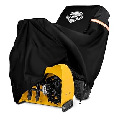 Snow Blower Cover, Heavy Duty 900D Waterproof Snowblower Cover, Outdoor Snow Thrower Protector, Universal Fit for Two-Stage and Single-Stage Snow Blowers, Compatible with Toro, EGO, Craftsman, Ariens