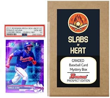 Graded Bowman Baseball Card Gift Box: Prospect Edition | ONE PSA/BGS Graded 10, 9.5 or 9 Card | Potential Autographs & Numbered Refractors | Ideal Gift for Collectors & Baseball Fans - image 1