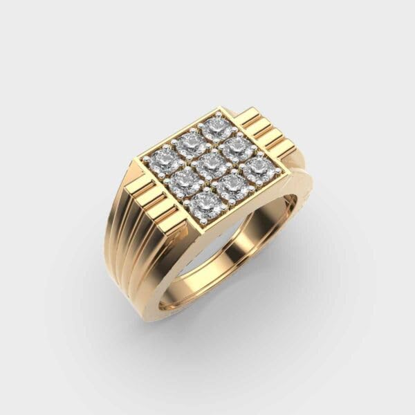 Bague chevalière homme argent moissanite idée cadeau luxe anniversaire conjoint - 2