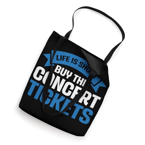 Bolsa Tote Life Is Short Buy The Concert Tickets miniatura 2