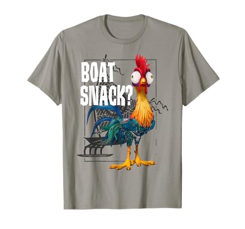 Disney Moana HEI HEI Boat Snack Vintage Style Poster T-Shirt