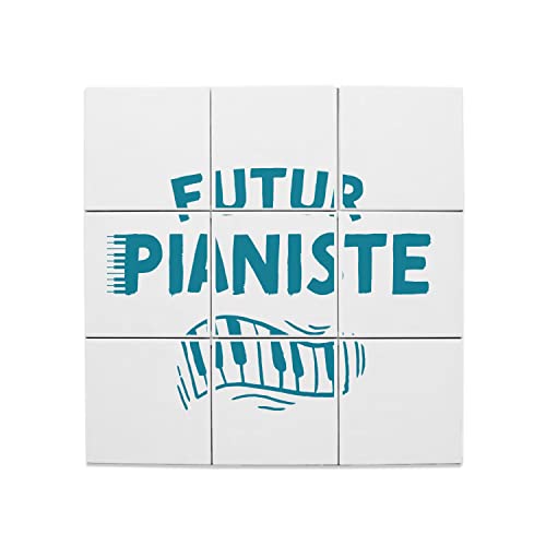 Carreaux Céramique Futur Pianiste 45,6cm Décoration Murale En Musique