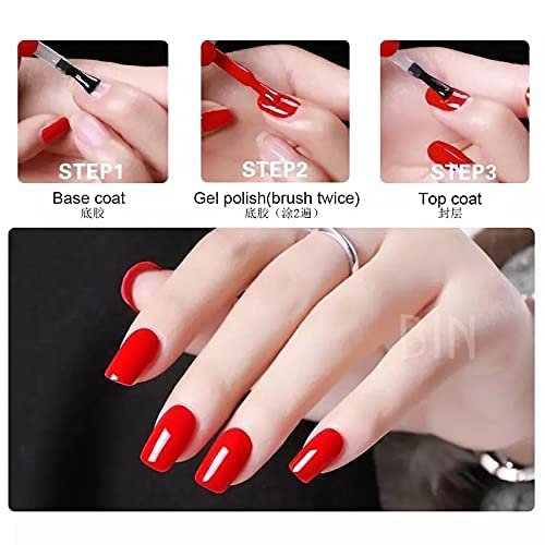 INENCE® Top Coat- 15ML No Wipe Top Coat Gel Nail Polish Gloss Shine Finish Long Lasting Home DIY Professional Manicure 1