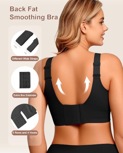 Image of Bras for Women Jelly Wireless Supportive Seamless Full Coverage Push Up No Underwire Comfort Plus Size for Older Women