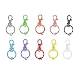 Udekit Organizador Colorido del llavero del Metal de 25mm (20 pedazos para 10 colores, cada color con 2 pedazos)