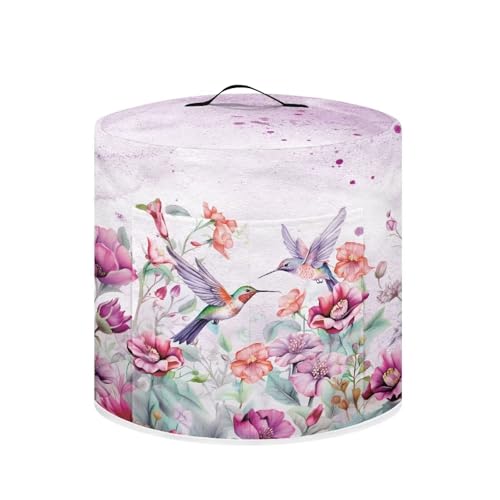Image of Cozeyat Hummingbird Floral Kitchen Decor Accessories Appliance Dust Cover for Electric Pressure Cooker /Air Fryer /Rice Cooker /Steamer /Toaster,Pressure Cooker Cover 8 qt