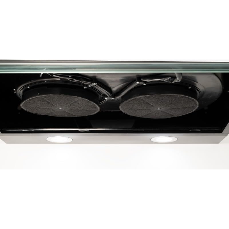 HOTTE CASQUETTE/VISIERE DOUBLE MOTEURS 60 CM - NOIR | BELDEKO