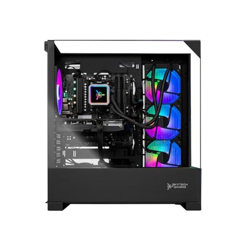 Image of Skytech Gaming Shadow 5 Gaming PC, AMD Ryzen 5 9600X 3.9GHz, NVIDIA RTX 5060, 1TB NVMe SSD, 16GB DDR5 RAM 6000, 750W Gold PSU, WI-FI 5, Windows 11, Desktop