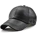 GESDY Men's Vintage Adjustable PU Leather Baseball Cap Outdoor Sports Driving Sun Hat