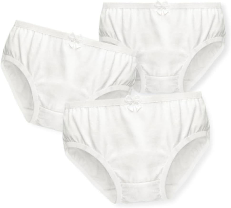 LIFKOME 6pcs Girls Cotton Ballet Dance Briefs Bowknot and Breathable Underwear for Boys and Girls for Dance and Gymnastics Classes