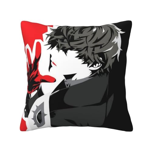 ペルソナ5 (7) ッションカバー 抱き枕カバー 装飾枕カバー 座布団カバー グッズ ギフト アニメグッズ 着脱簡単 洗える ソファ背当て 両面プリント かわいい おしゃれ 車やソファー 30x30cm