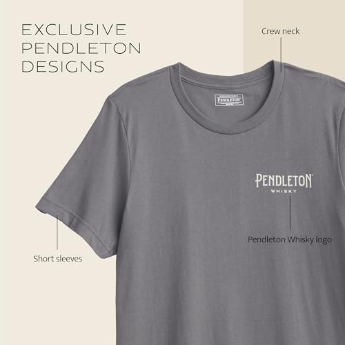 Image of Pendleton Men's Graphic T-Shirt, 100% Cotton Short Sleeve Tee, Soft Water-Based Print Casual Shirt, Crew Neck