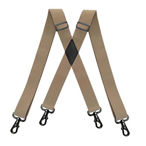 Bretelles de travail extensibles avec clips et crochets pour artisan
