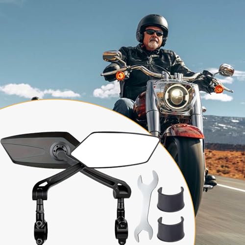 Espejo retrovisor de bicicleta para evitar accidentes con ajuste 360 en manillar 3