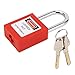 Thonlai 38mm Safety Padlock Firm Body Stainless Steel Lockout Tagout Lock with 2 Keys for Industry Warehouse