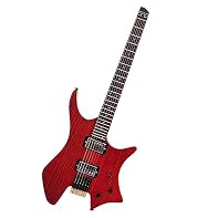 This electric guitar has a stylish and unique appearance, and it is very comfortable and easy to play, making guitar learning easier. This quiet touring guitar is constructed of Ash/Mahogany back and sides and top with high-quality hardware and compo...