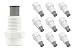 10 Plastic Fog Nozzles W/ Stainless Steel Filter Misting Poultry 1/8in NPT 1 GPH