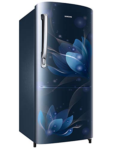 Image of Samsung 192 L 2 Star Direct Cool Single Door Refrigerator (RR20A271BU8 /NL, SAFFRON BLUE, 2022 Model)