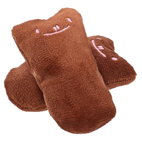CORHAD 2個 キャットニップのおもちゃ 剛毛 かわいい猫の置物 おもちゃの棒のおもちゃ 段ボールのおもちゃ きしむ 猫の歯のための噛むスティック. 歯ブラシのおもちゃ 猫動物 ぬいぐるみ