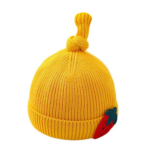 Baby Boy Winter Hat Cotton Lined Newborn Infant Toddler Winter Knit Hat For Girls Boys Outdoors Cap (Color : Pink, Size : 0-18 Months) #TOP1