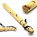 SAMSFX Kayak Wooden Fish Wacker Bat Fishing Priest Billie Club (14-Inch / 175g) Natural Wood Color Varnished