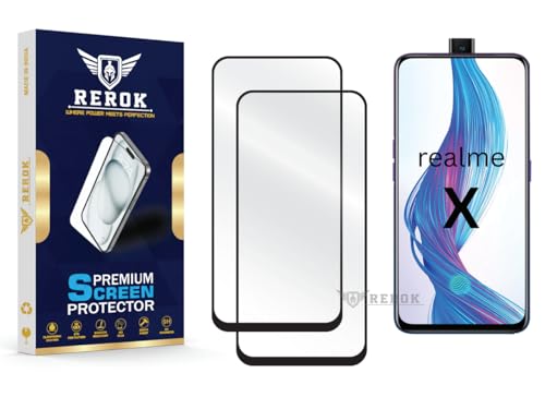 Image of Gorilla Tempered Glass Screen Protector Compatible with Realme X [Pack of 2] | Edge-to-Edge, Bubble-Free, Case Friendly, Easy Installation Kit