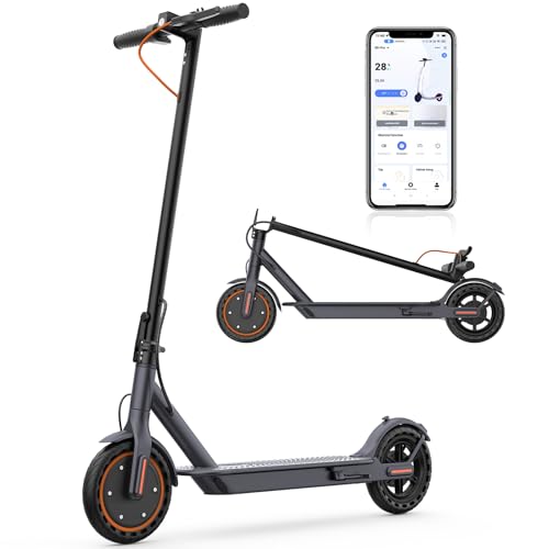 Riceel Monopattino Elettrico Adulto con Freccia Direzionale, Velocità Massima 25 km/h, Autonomia Massima 25 km, 8.5' Pneumatici Solidi, Carico massimo 120 kg, Doppia frenata
