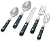 Ginkgo International Le Prix 5-Piece Stainless Steel Flatware Place Setting, Green, Service for 1