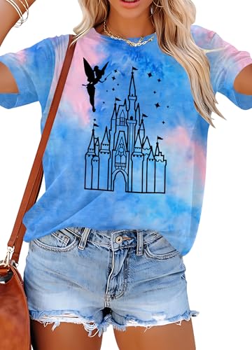 Image of Magical Shirt for Women Magic Kingdom Tshirt Family Vacation Tee Castle Believe in The Magic Summer Trip Tops