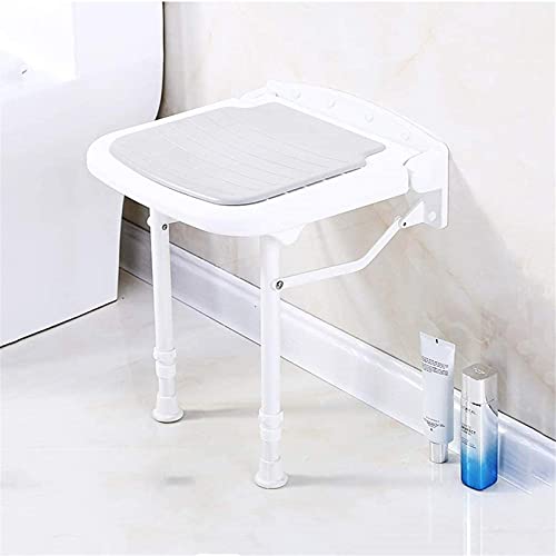Tabouret de douche pliant avec coussin confortable et structure robuste 300kg