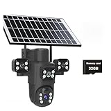 Système de caméra à trois objectifs et trois écrans - Cette caméra solaire peut clairement voir les détails du zoom 10X avec une image UHD vous offrant une meilleure expérience visuelle inégalée par les autres produits du marché. Réalisez for voir des détails plus grands d'objets éloignés sans vous rapprocher