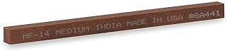 Norton Square Shape 4 x 1/4" Size 240 Micron Grade Medium Grit Grade India Sharpening Stone