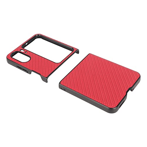 Rankomu Kolfiber Fodral för Oppo Find N2 Flip - Röd