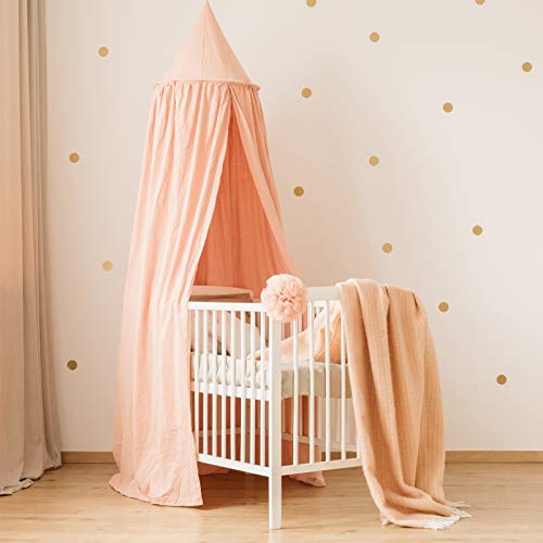 Bed Canopy For Kids Bed, Round Dome Crib Nook Princess Castle, Play Tent Hanging Room Decoration, Dreamy Mosquito Net Bedding #TOP3