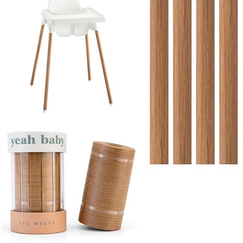 Image of Yeah Baby Goods Highchair Leg Wraps (Cherry) - Compatible with The IKEA Antilop Highchair - Stylish IKEA High Chair Accessories w /Easy Self-Adhesive